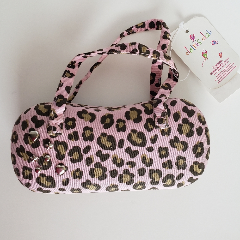 Claire's Sunglass Case Cheeta Print